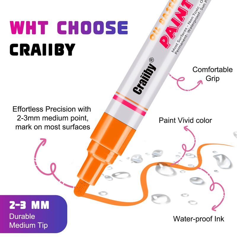 Marcadores De Pintura Craiiby Pack De 3, A Base... image number null