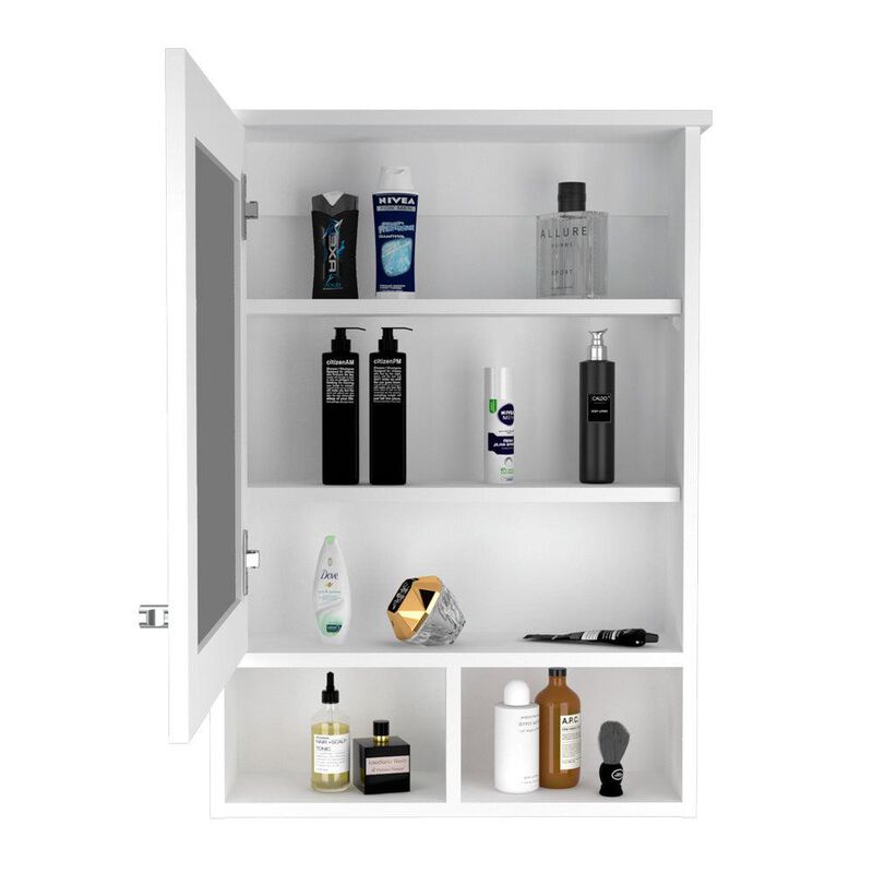 Gabinete Para Ba&ntilde;o Egeo Blanco Con Puerta Espej... image number null