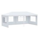 Toldo con Carpa 3x6 Metros con Ventanas Laterales Impermeable Blanco Bluelander