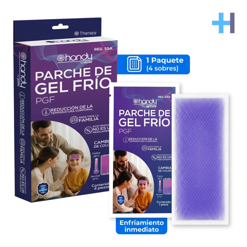 Parche Gel Fr&iacute;o Refrescante Fiebre Y Alivio Mus... image number null