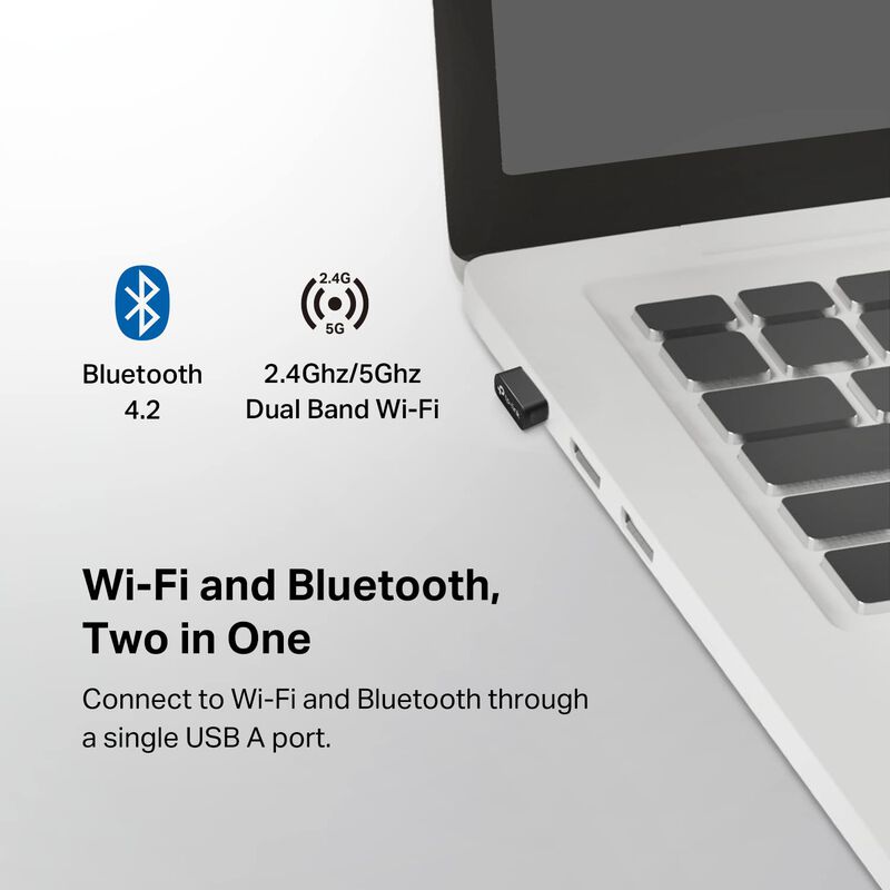 Adaptador Usb Bluetooth Wifi 2 En 1 Tp-link Arc... image number null