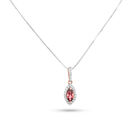 Dije Oro Rosa 14k Con Tourmaline | Bizzarro