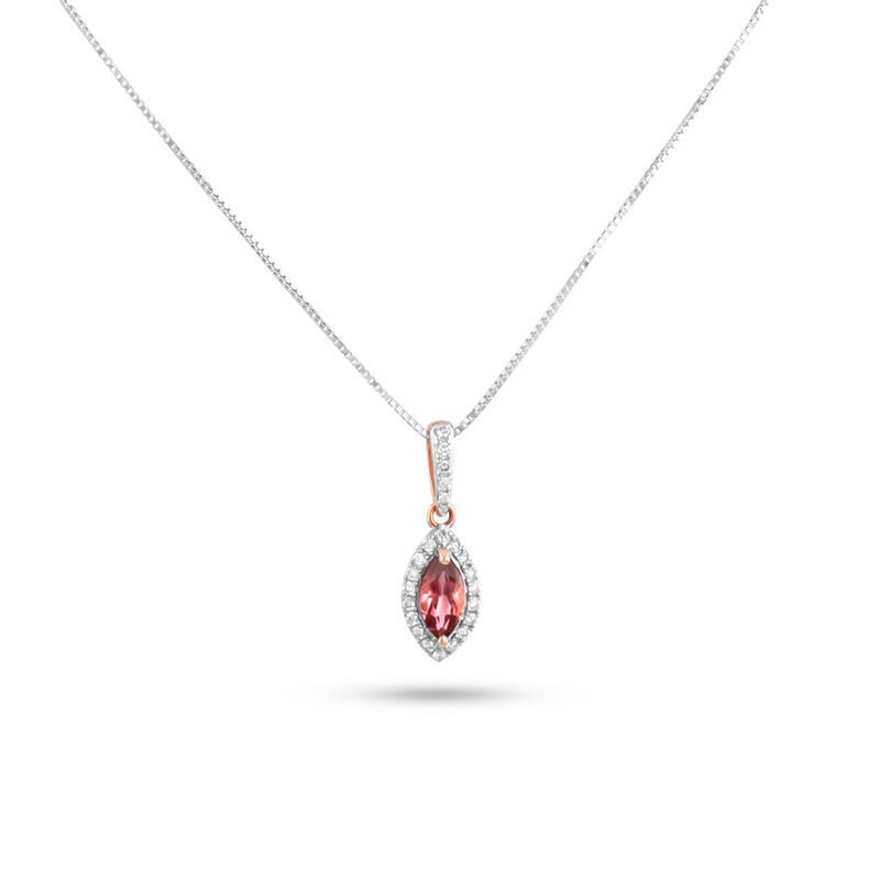 Dije Oro Rosa 14k Con Tourmaline | Bizzarro image number null