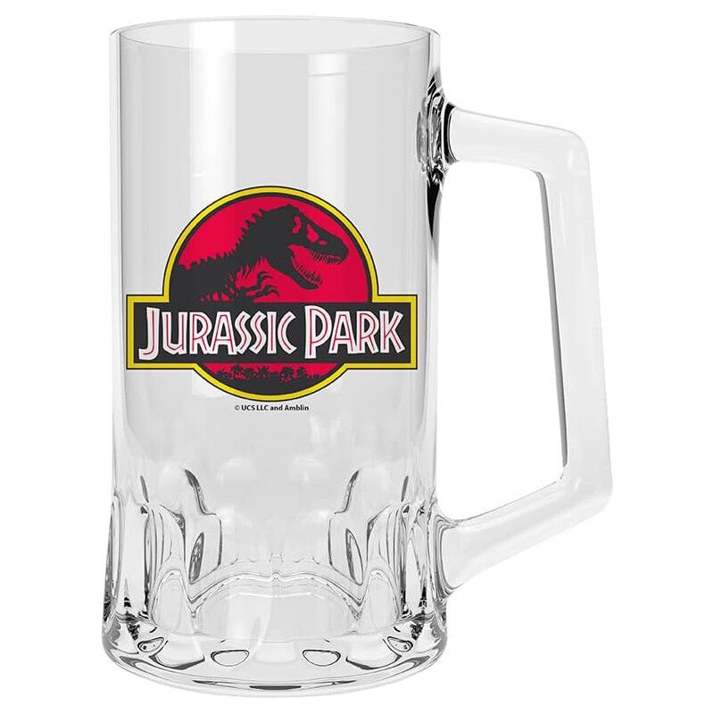 Jarra de cristal con logo de Jurassic Park image number null