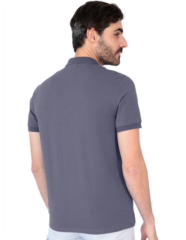 Playera Caballero Premium Cuello Con Cierre Gri... image number null