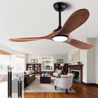 Ventilador De Techo Qutwob 107 cm Con Control Remoto, Motor Dc Y Luz Led