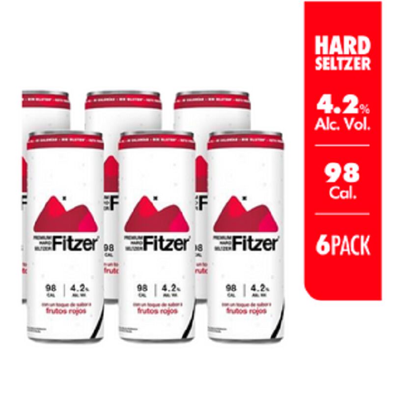 Fitzer Hard Seltzer Frutos Rojos 6 Pack Lata 35... image number null