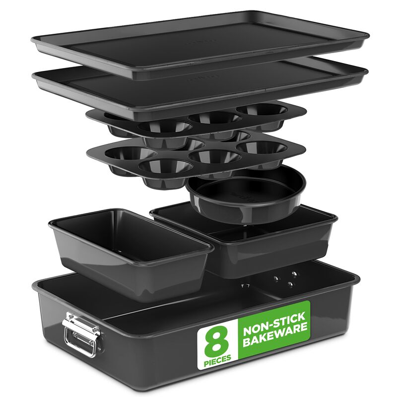 Juego de Moldes para Hornear Nutrichef 8 Piezas image number null