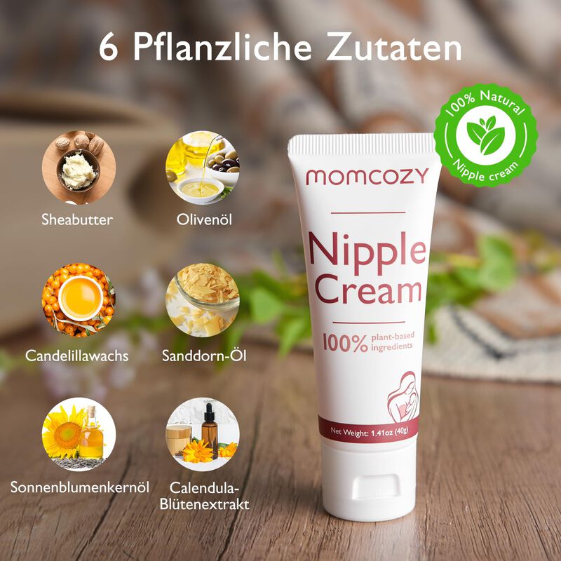 Crema Para Pezones Momcozy 100% Natural Vegana ... image number null