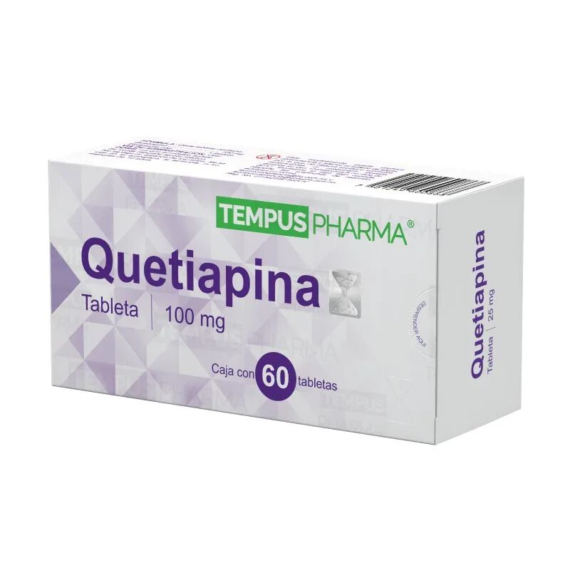 TEMPUS PHARMA QUETIAPINA 100 MG CON 60 TABLETAS image number null