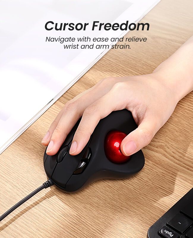 Rat&oacute;n Trackball Nulea M509 Con Cable, Dise&ntilde;o Er... image number null