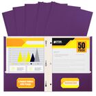 Carpeta De Archivo Better Office Products, Paquete De 50, Color Morado