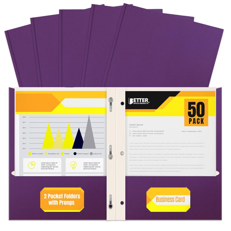 Carpeta De Archivo Better Office Products, Paqu... image number null