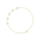 Pulsera Oro Amarillo 14k Con Diamantes | Bizzarro