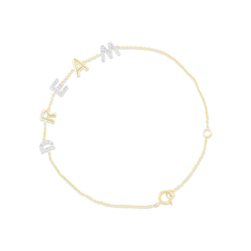 Pulsera Oro Amarillo 14k Con Diamantes | Bizzar... image number null