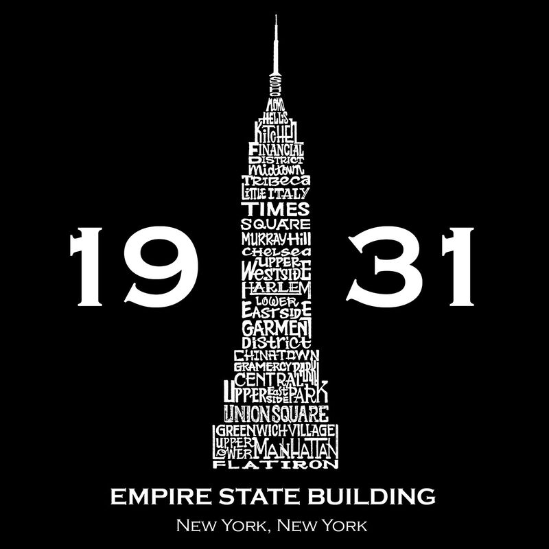 Camiseta Word Art Para Ni&ntilde;o - Empire State Buil... image number null