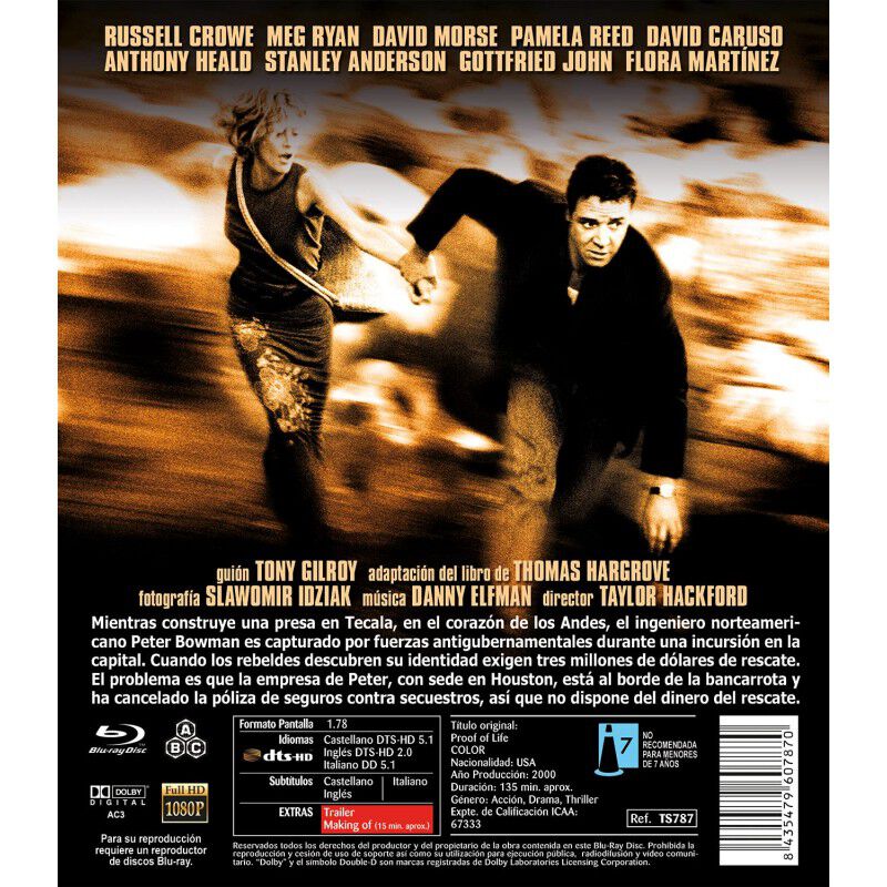 Prueba De Vida [blu-ray] (2000) image number null