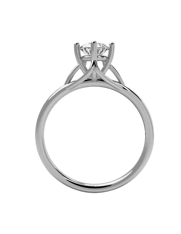 Anillo de Compromiso en Oro de 10K con Circonia... image number null