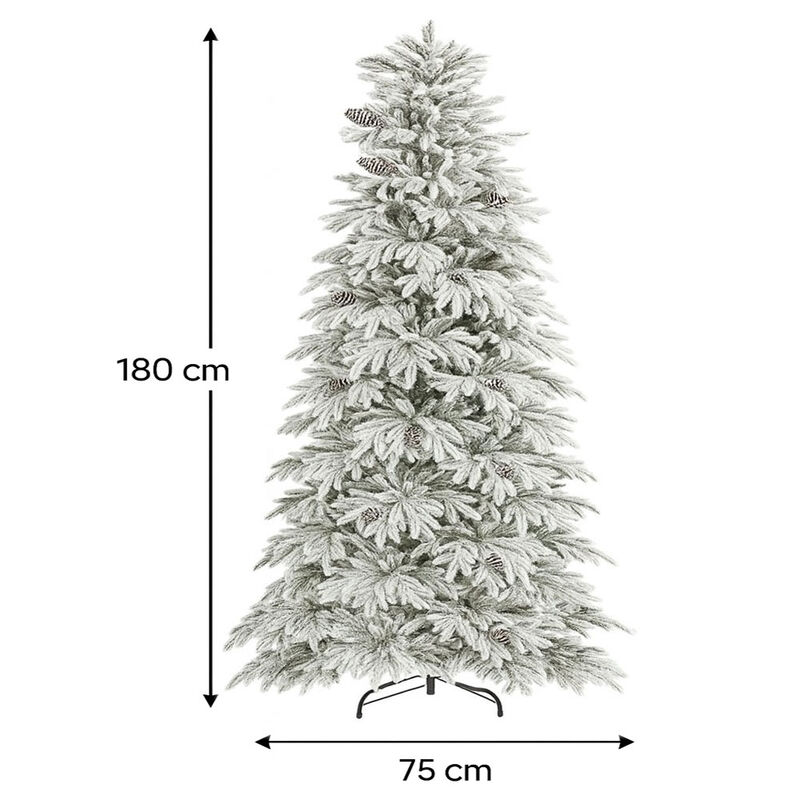 &Aacute;rbol de Navidad Premium Nevado con Pi&ntilde;as 1.80 ... image number null
