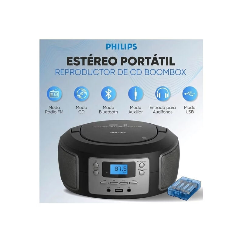 Grabadora Reproductor Cd/mp3 Bluetooth Philips ... image number null