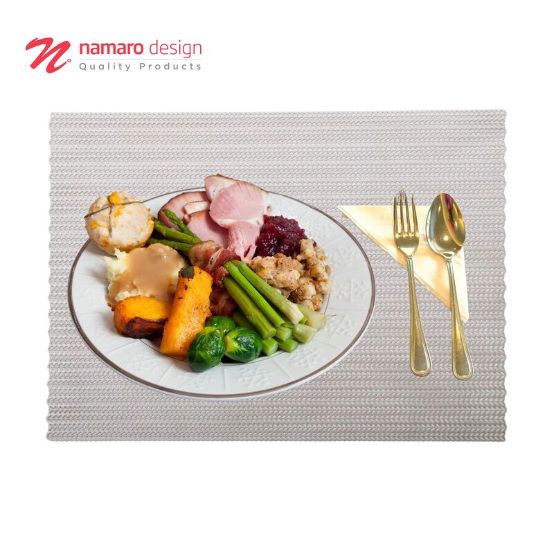 Manteles Individuales Elegance Dorado 6 Piezas ... image number null