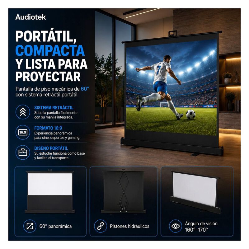 Pantalla Proyector Pull Up Ultracontraste 60' M... image number null