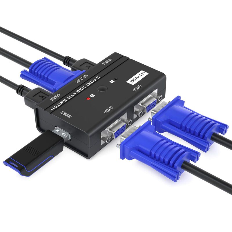 Conmutador Kvm Vga Mt-viki 260kl De 2 Puertos U... image number null