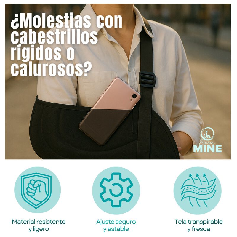 Cabestrillo Inmovilizador Transpirable Con Sopo... image number null