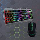 Kit Gamer Teclado y Mouse Nextep RGB Tapete Incluido.