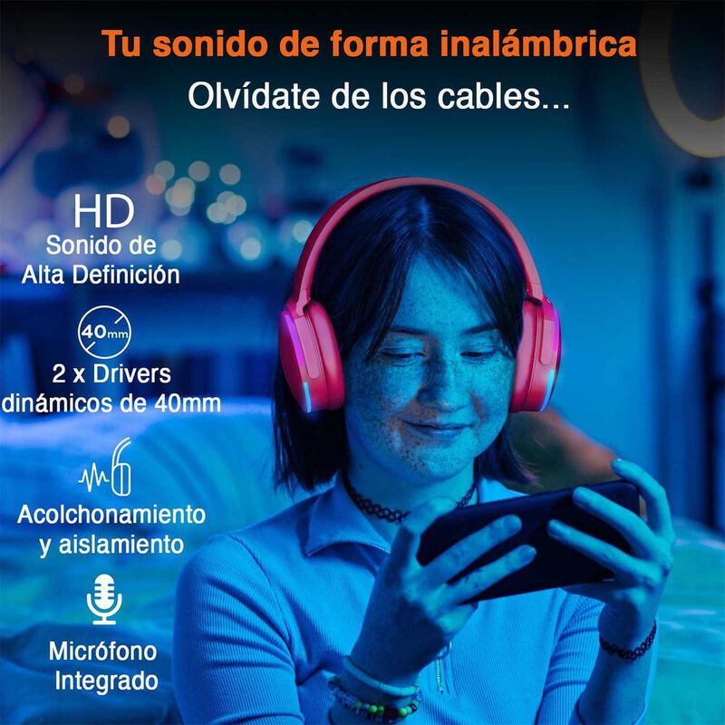 Aud&iacute;fonos y bocina combo HYPERGEAR Rojo Stereo ... image number null