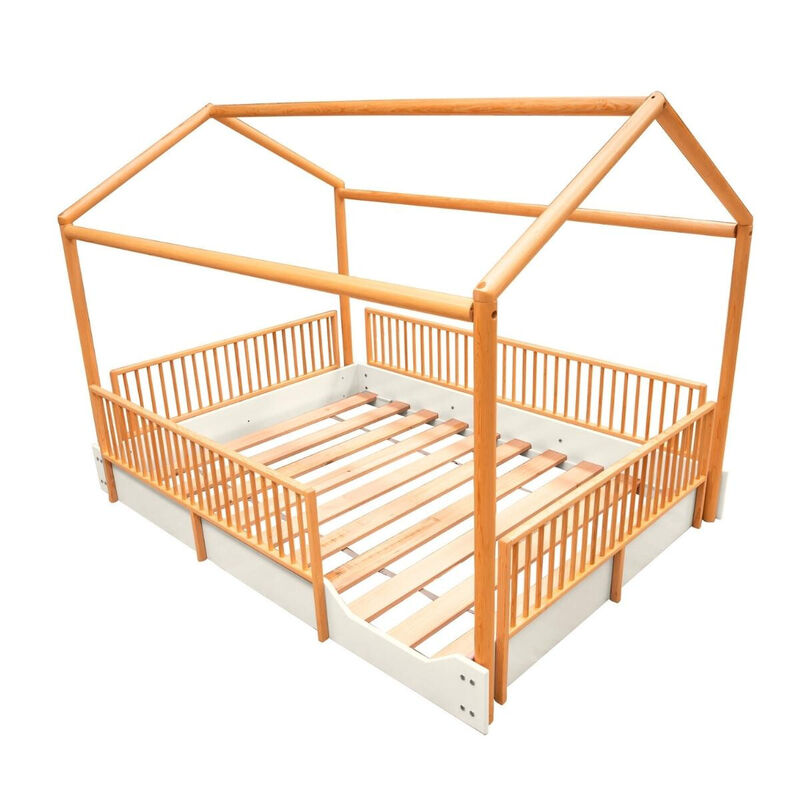 Matrimonial - Cama Casa Montessori de Madera Du... image number null