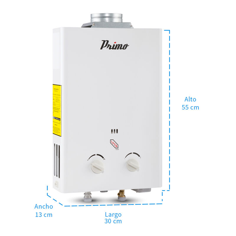 Calentador Instant&aacute;neo Primo 6 L para Gas Natur... image number null