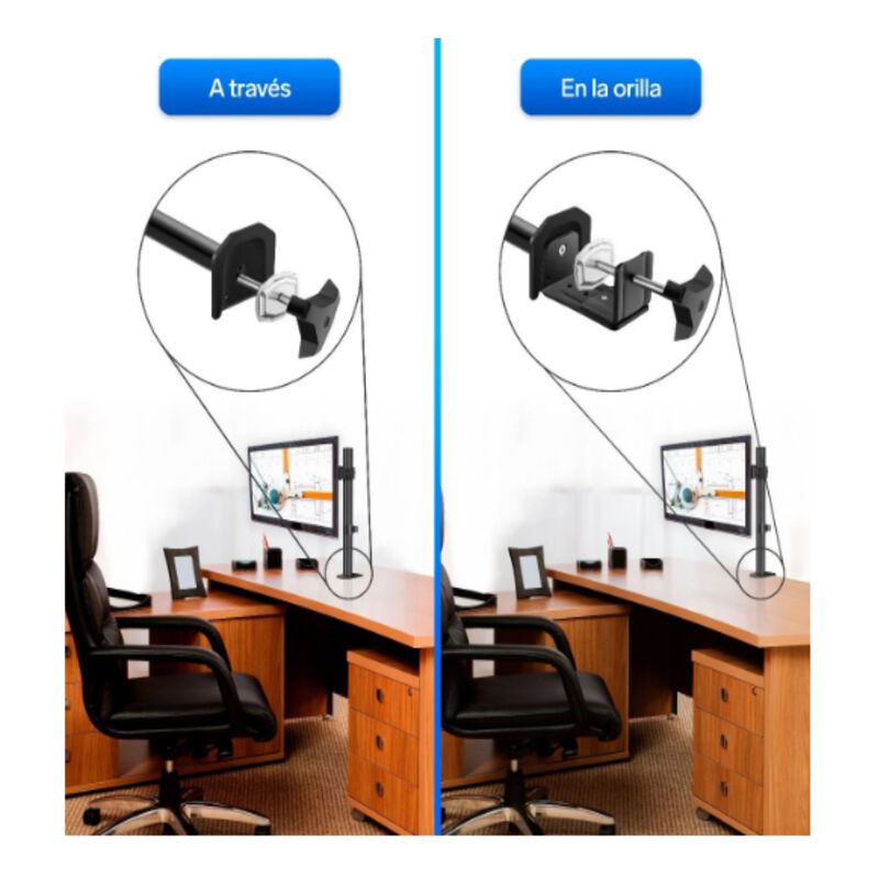 Soporte de escritorio para monitores de hasta 3... image number null