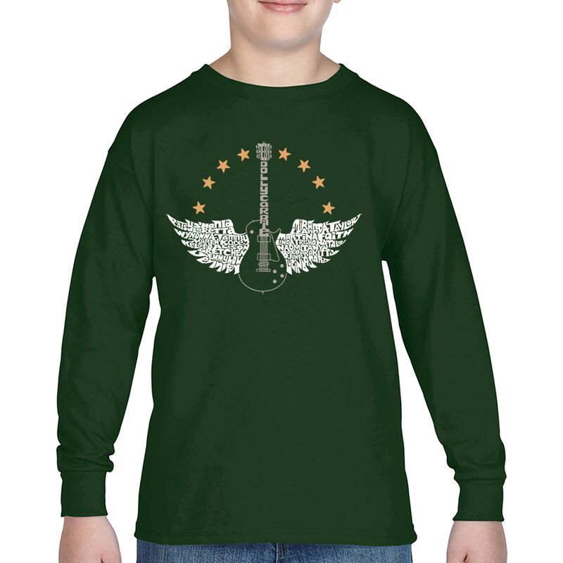 Camiseta De Manga Larga Word Art Para Ni&ntilde;o - Ca... image number null