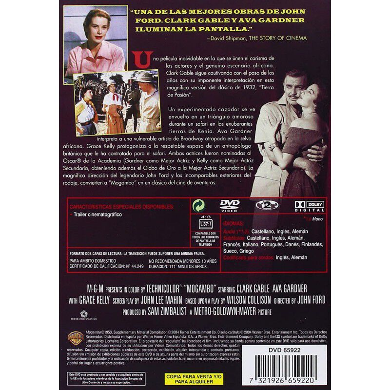Mogambo [dvd] image number null
