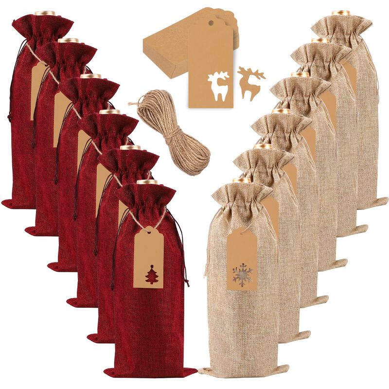 Bolsas De Regalo Para Vino Joicee 12 Piezas 36 ... image number null