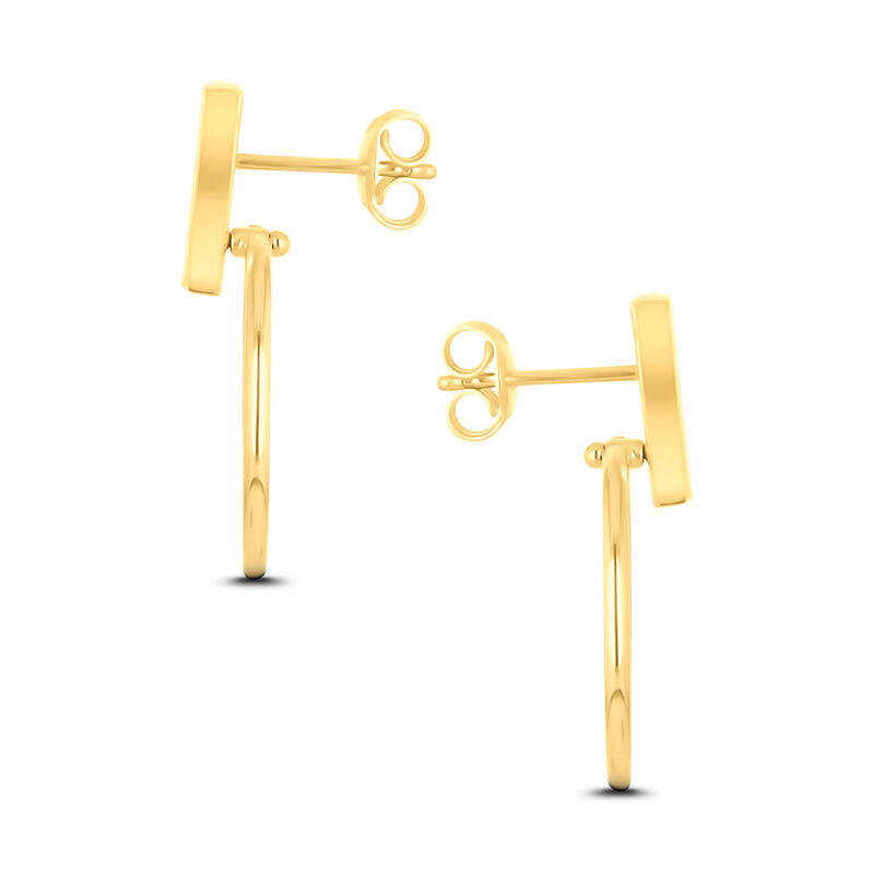 Aretes De Oro Amarillo 14k (18mm Aprox) image number null