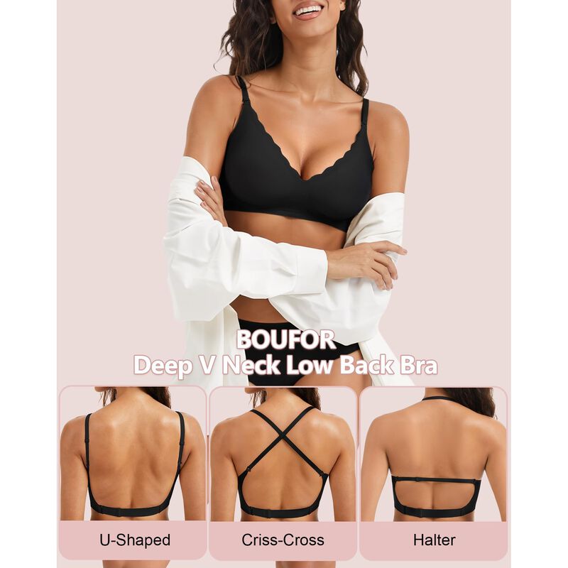 Bralette Boufor Espalda Baja Negro Talla M image number null