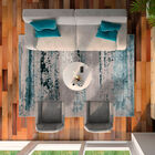 Tapete Decorativo Dustin Gris Poliester 120X180Cm
