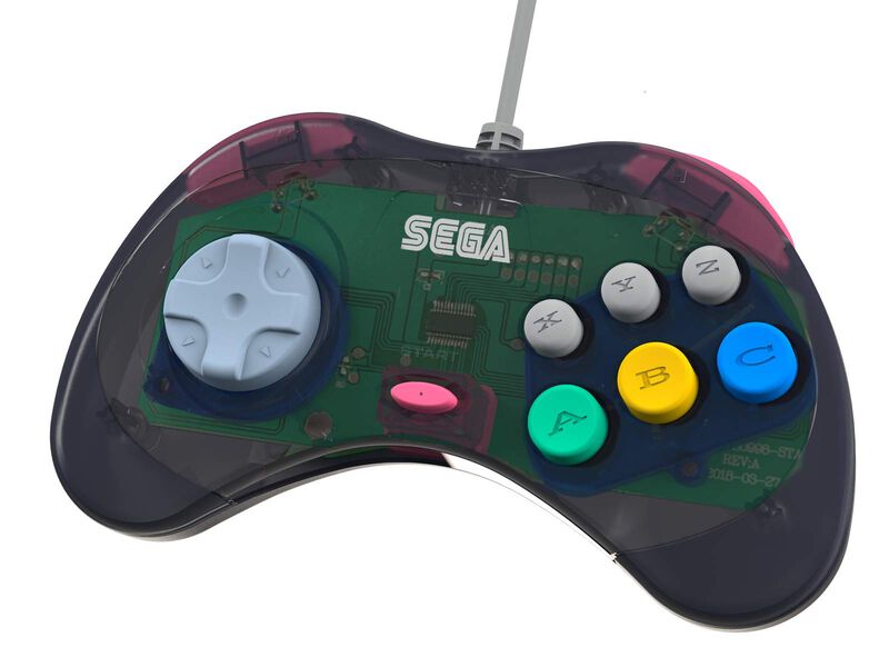 Controlador Retro-bit Usb Oficial De Sega Satur... image number null