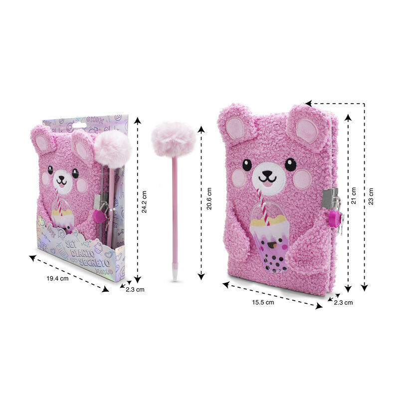 Set Diario Secreto Osito de Peluche con Candado... image number null