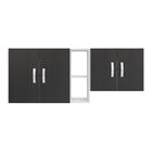 Mueble Superior de Cocina . Alacena A&eacute;rea con Repisas, Dise&ntilde;o Moderno, Negro