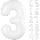 Globo De Foil Blanco Upgesy 40 Pulgadas N&uacute;mero 3
