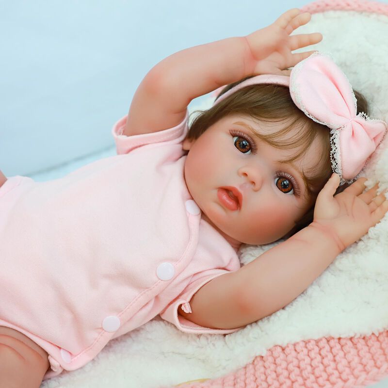 Mu&ntilde;eca Reborn Scom Lifelike Lucy De 45 Cm Con R... image number null