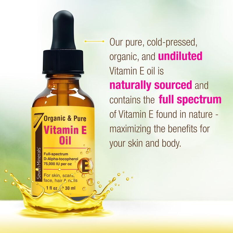 Aceite De Vitamina E Seven Minerals, Ultra Puro... image number null
