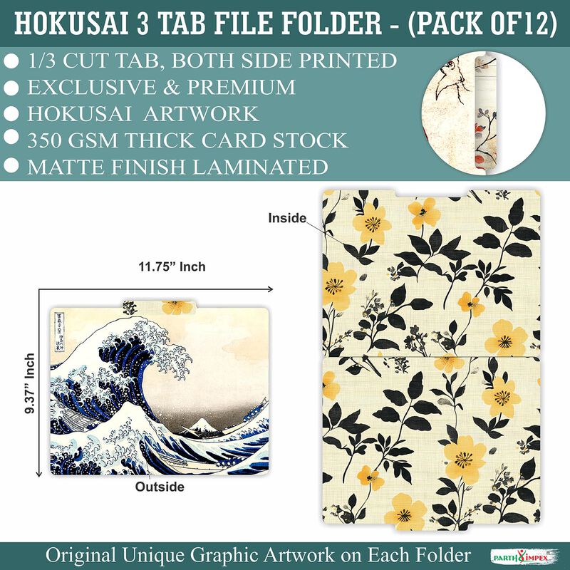 Carpeta De Archivo Parth Impex Pack De 12 Hokus... image number null