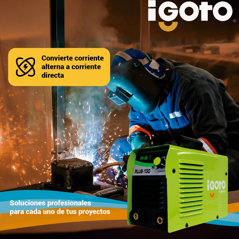 Soldadora Inversora Igoto Plus-130 A 110v Kit 6... image number null