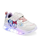Licencias Tropicana Tenis urbano para ni&ntilde;a blanco tornasol multicolor, con luces / agujeta elastica