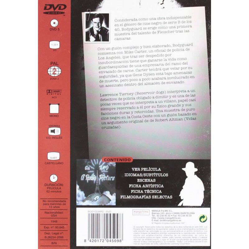 Bodyguard [dvd] (1948) image number null