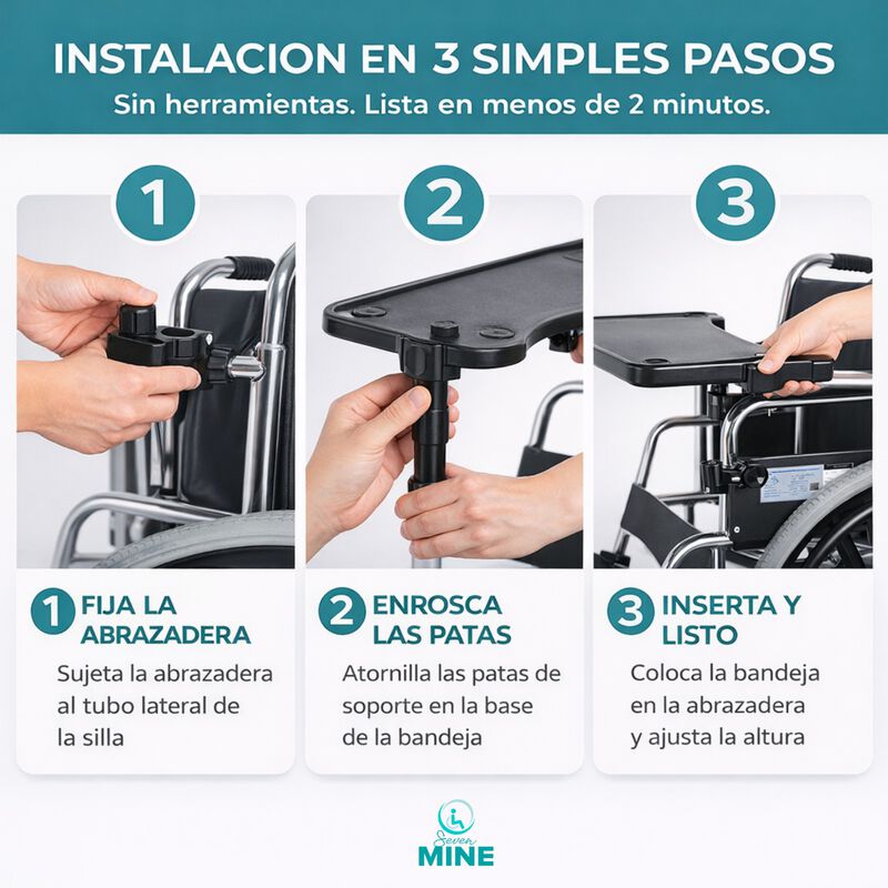 Mesa Para Alimentos Para Silla Ruedas | Bandeja... image number null